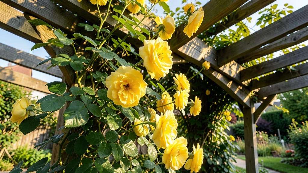 Golden Showers Climbing Rose