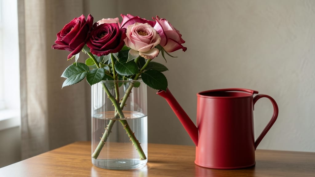 How Much Water Do Roses Need in a Vase: Refreshing Longevity Secret for Cut Blooms