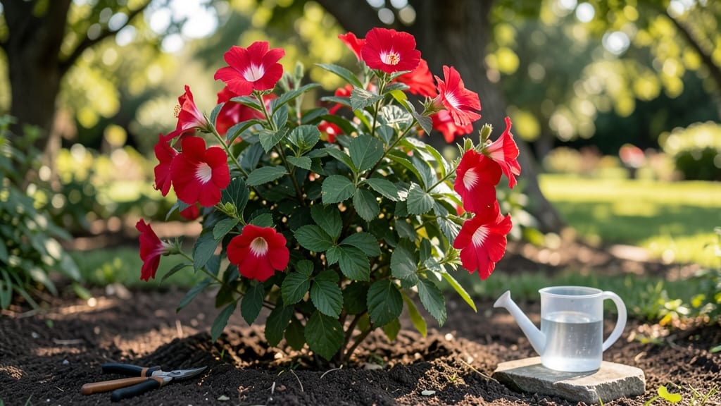 Red Tree Rose of Sharon Pruning: Year-Round Blooms With 2 Simple Cuts
