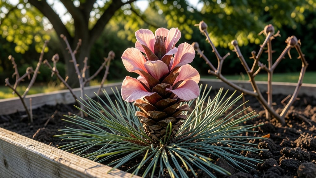Rose Shaped Pine Cones: Whimsical Garden Accents for Year-Round Charm