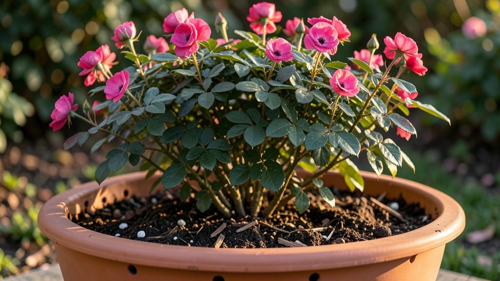 Can Knockout Roses Grow in Pots: Container Size and Drainage Rules for Success