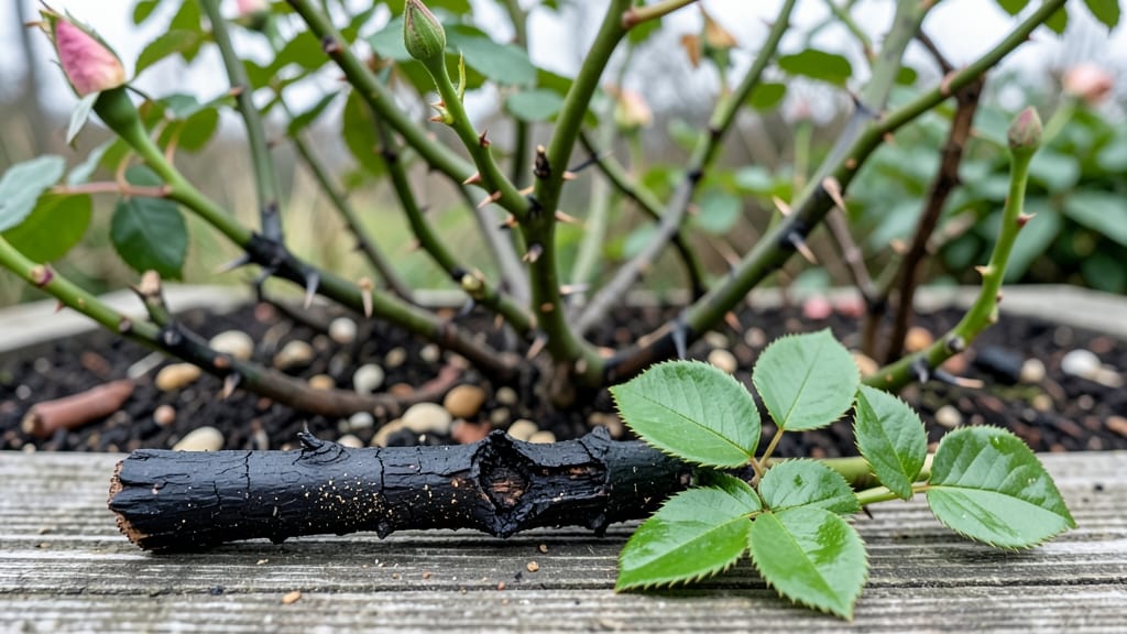 Black Stems on Rose Bush: Black Spot Fungus Cure in 4 Natural Steps