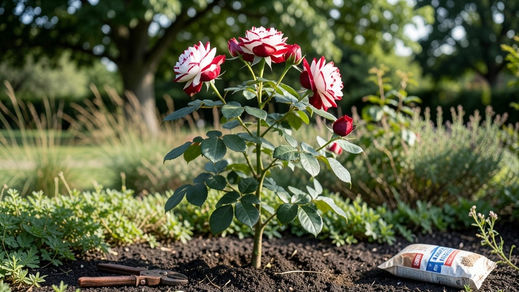Twin Red White Rose: Year-Round Fragrance in Containers