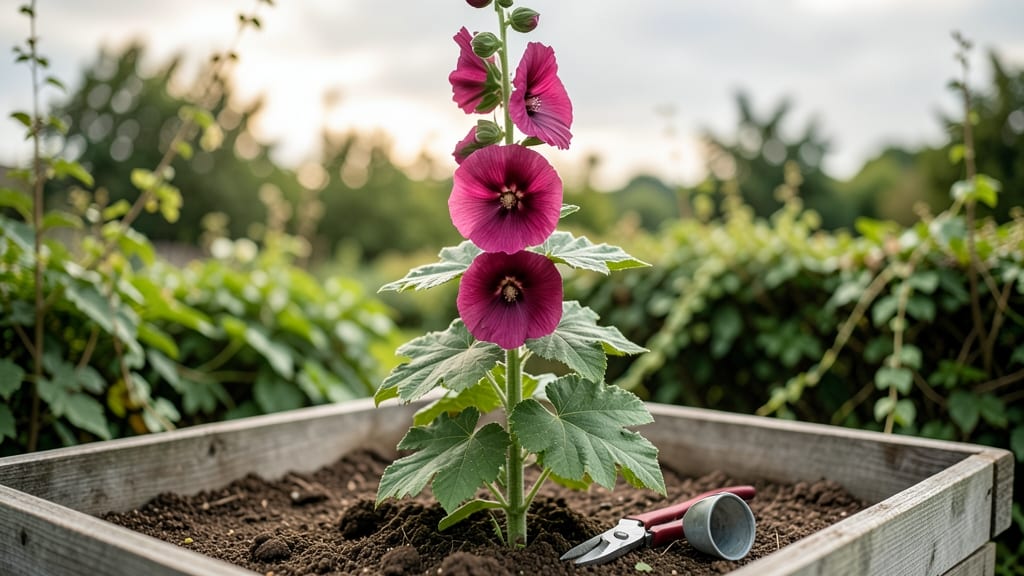 Alcea Rosea Plant: Dramatic Height and Season-Long Color Without Fuss