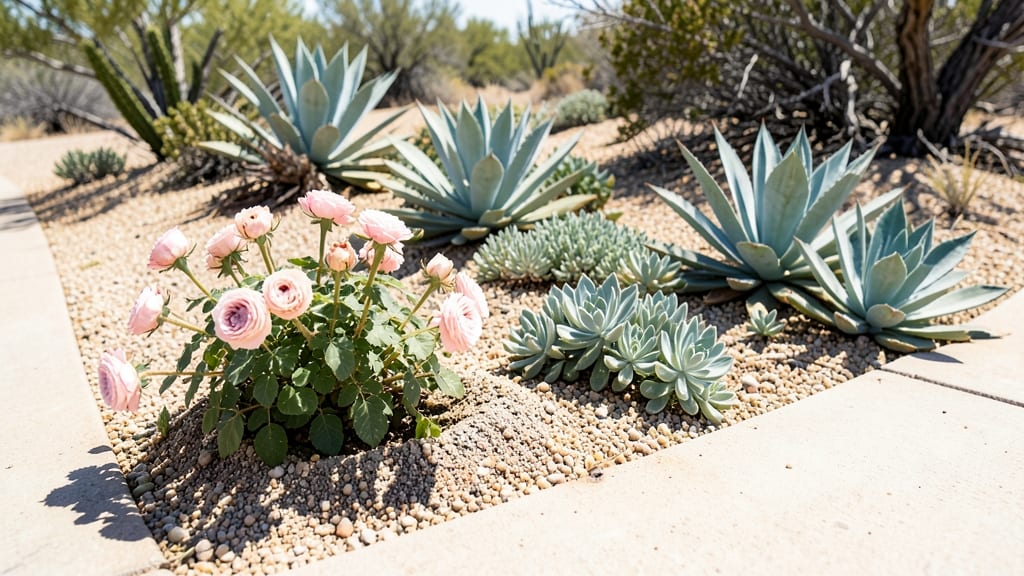 Rose and Succulent Desert Landscapes